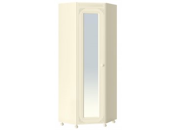 Шкаф угловой Ассоль плюс АС-52К с зеркалом левый ваниль