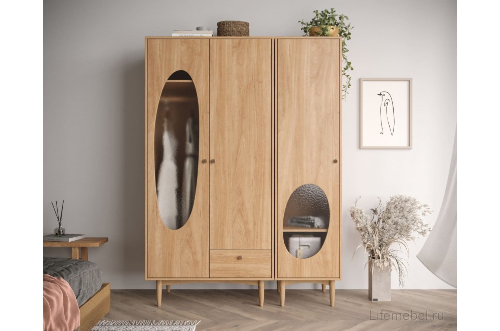 Шкаф Баббл (Bubbles) BBL14 Орех