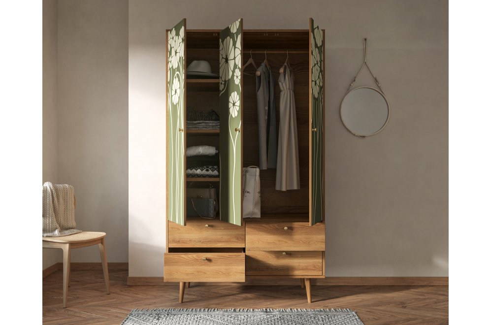 Шкаф Бербер (Berber) BB02/Print_53 разноцветный