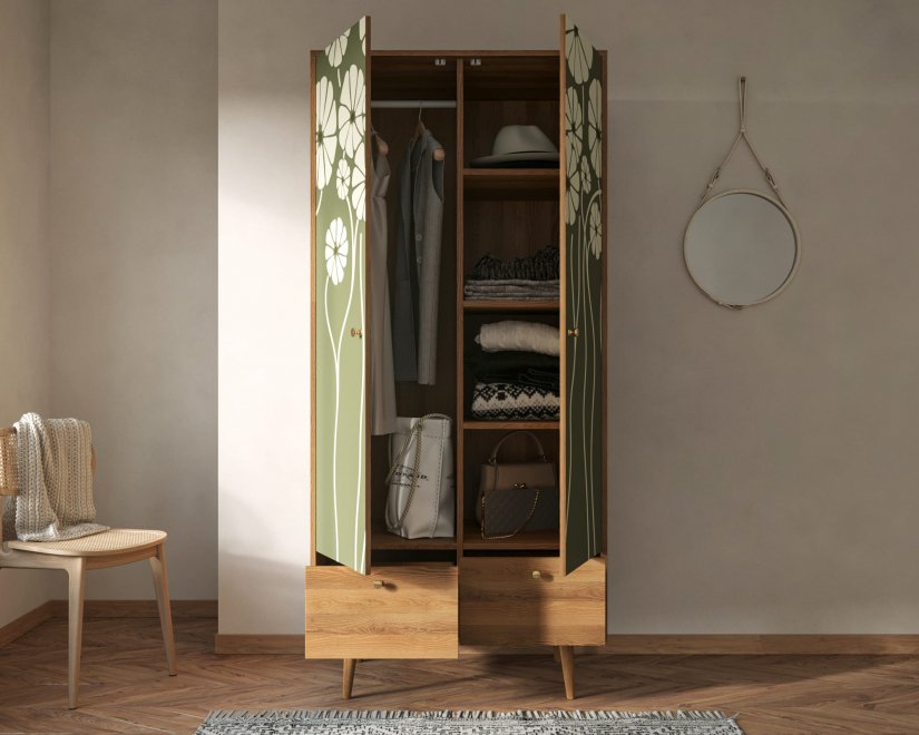 Шкаф Бербер (Berber) BB16/Print_53 разноцветный