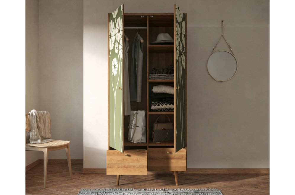 Шкаф Бербер (Berber) BB16/Print_53 разноцветный