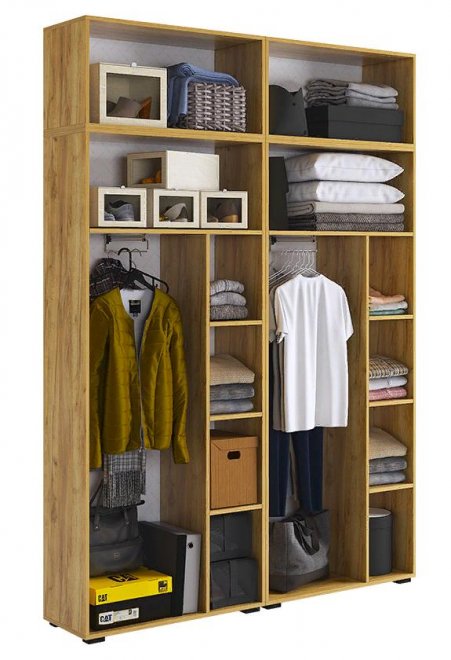 Шкаф Бери К1 дуб крафт золотой / графит