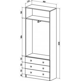 Шкаф Бостон-10