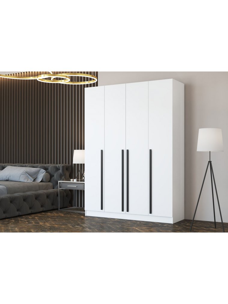 Шкаф Бостон 160 белый ЛДСП