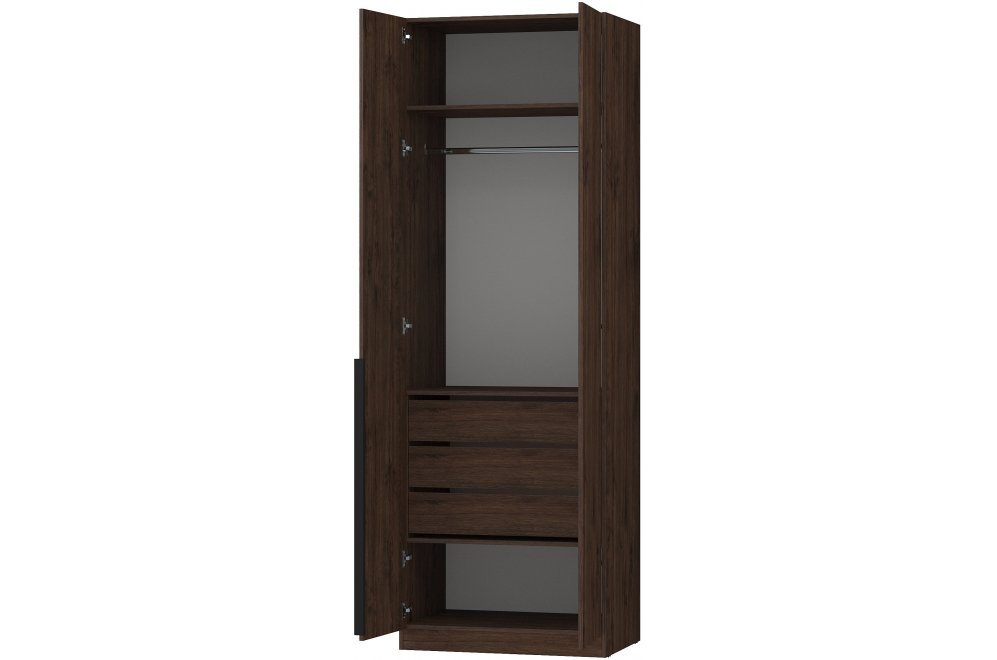 Шкаф для одежды с ящиками home tower 12ШОЯ.103.1 брауни
