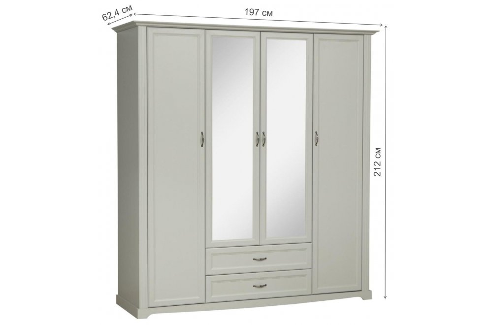 Шкаф Сохо 32.01 серый