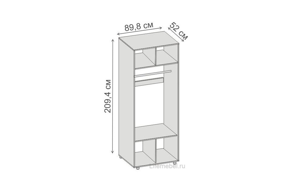 Шкаф двухдверный Аллегро венге linum / caiman белый