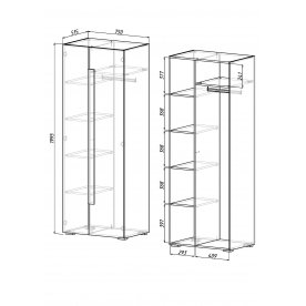 Шкаф Куба 1703.М4