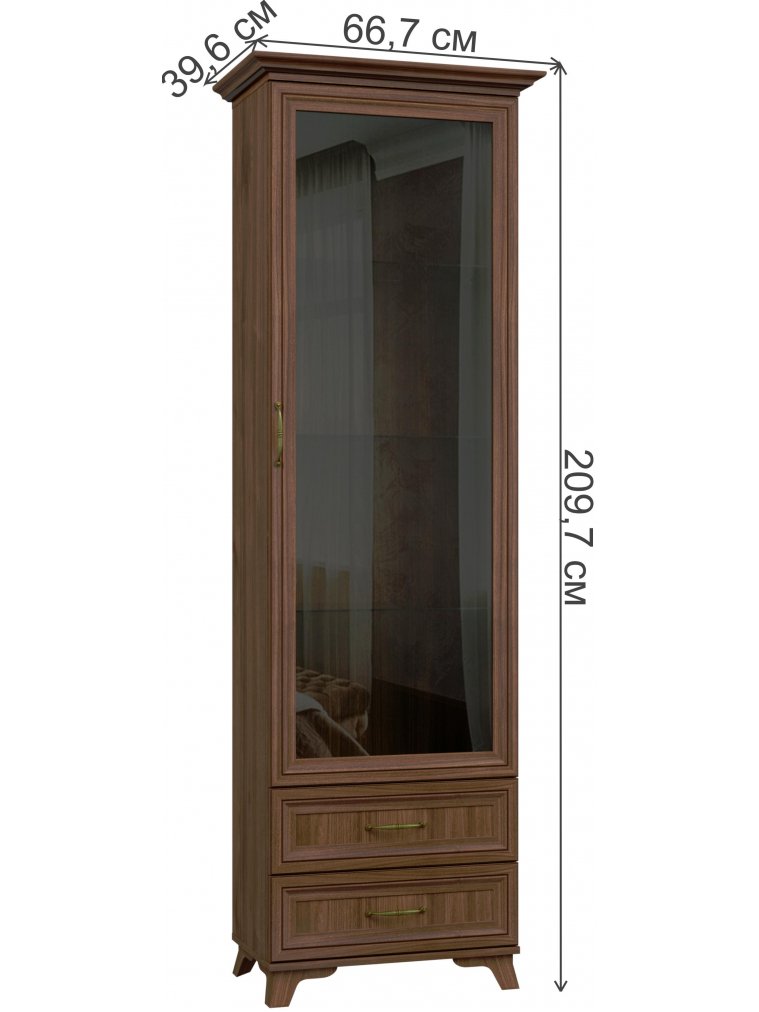 Витрина Мирелла орех селект