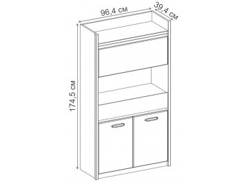 Шкаф  Джаз 3D1SN