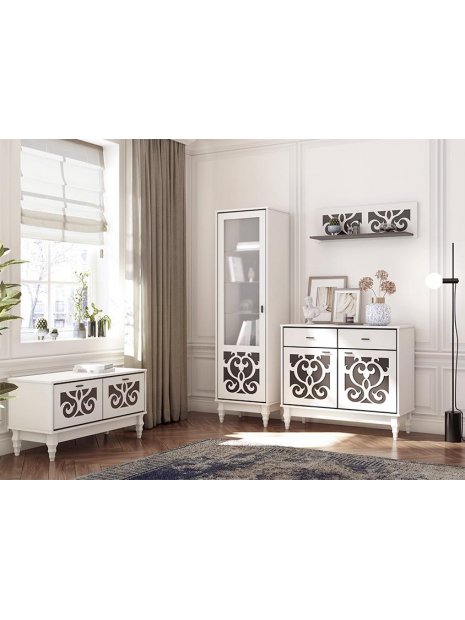 Шкаф Джела белый аляска / бланж