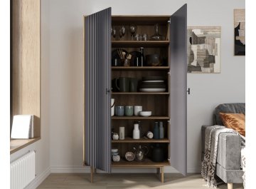 Шкаф распашной Эмерсон (Emerson) EM091/7024/L коричневый