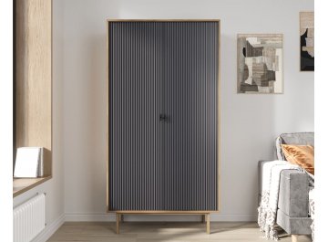 Шкаф распашной Эмерсон (Emerson) EM091/7024/L коричневый