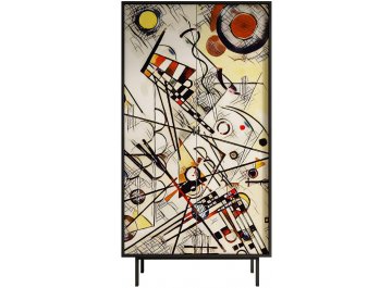 Распашной шкаф Эмерсон (Emerson) EM091/Print_01 черный