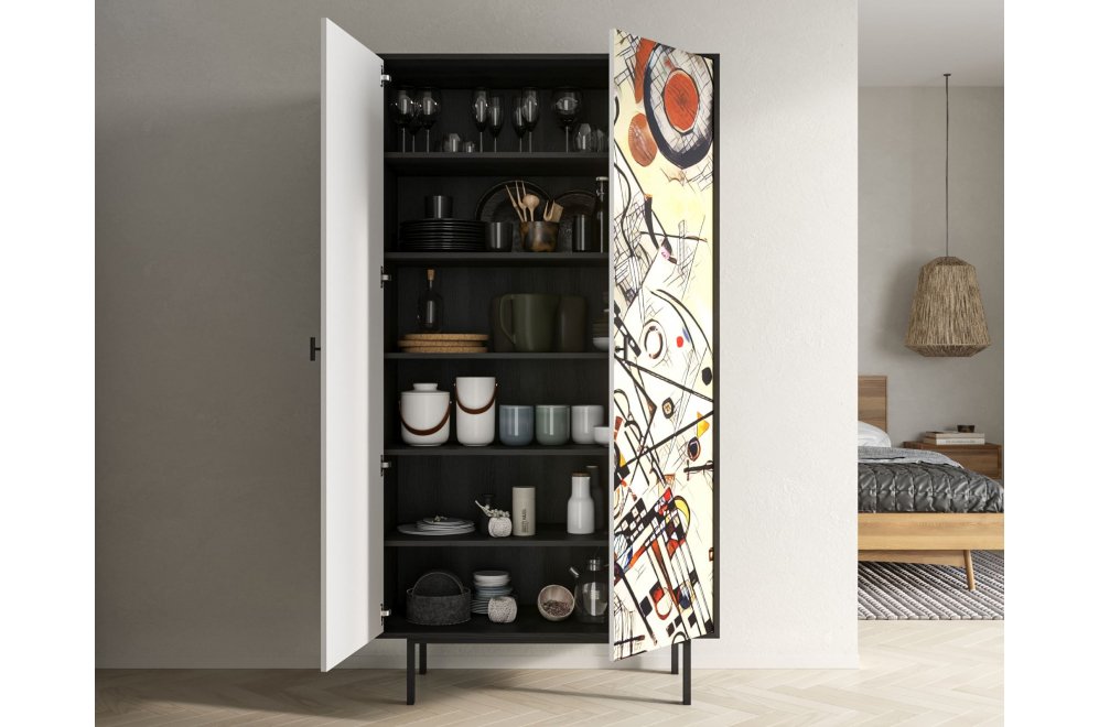 Шкаф Эмерсон (Emerson) EM091/Print_01 черный