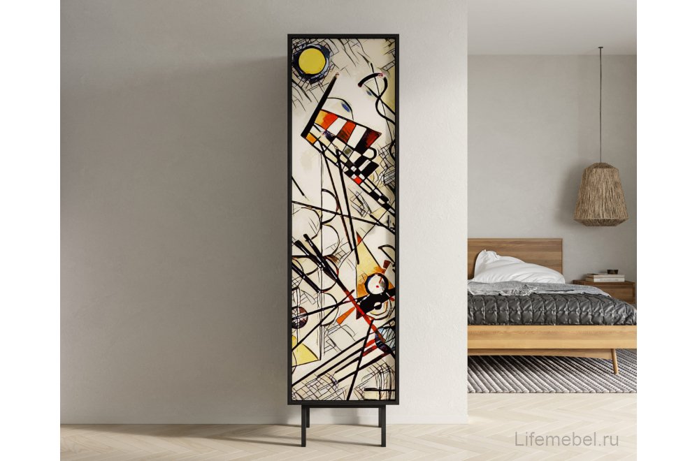 Шкаф Эмерсон (Emerson) EM101/Print_01 черный