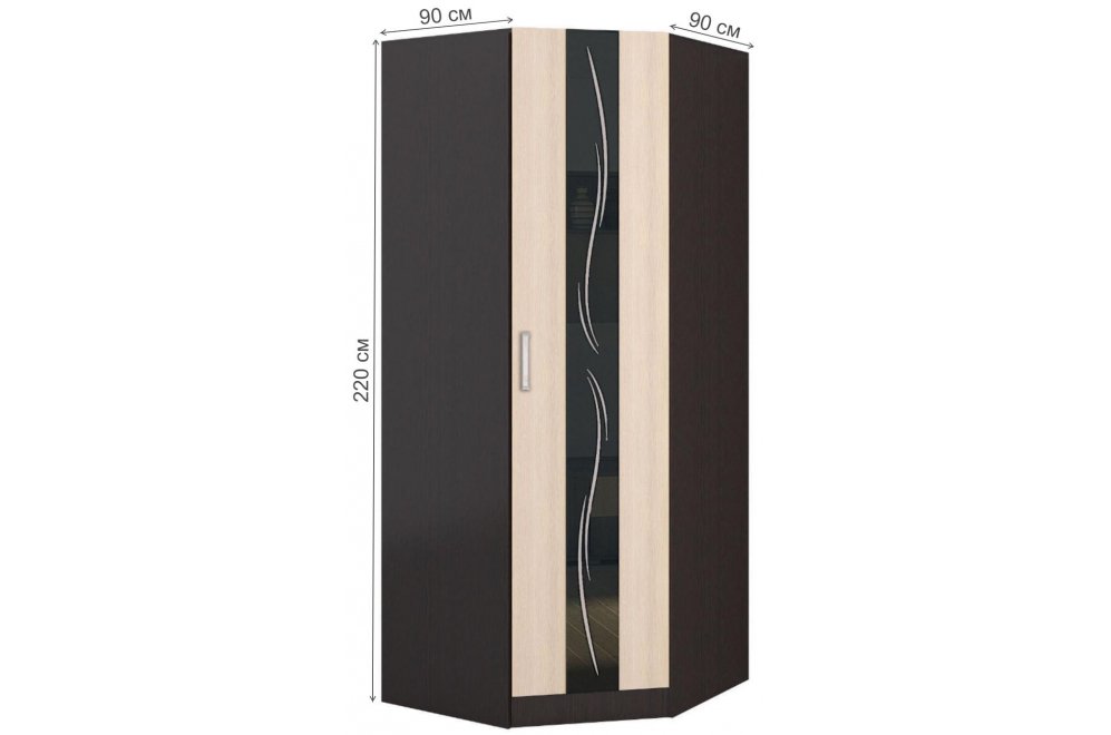 Шкаф Эрика венге / дуб молочный