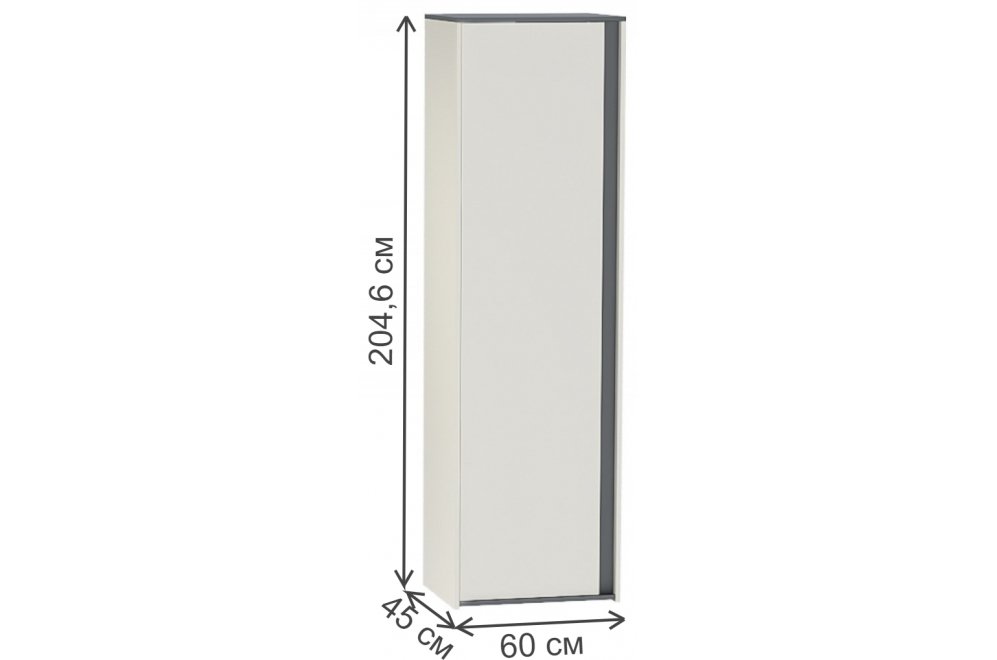 Шкаф Иннэс-12 миндаль / графит