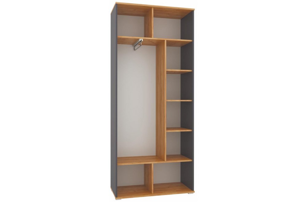 Шкаф Кассандра 92 дуб крафт золотой / антрацит