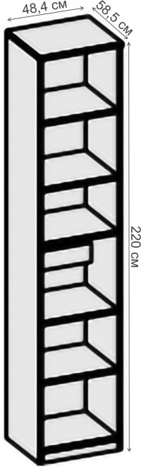 Шкаф Кэт-4 бодега/caiman белый