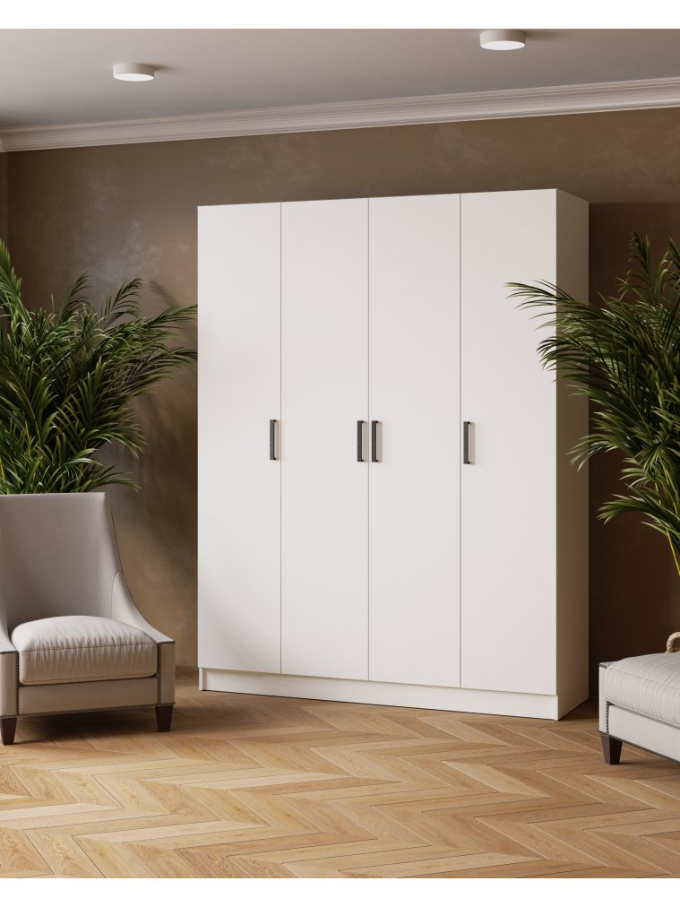 Шкаф Ларс 160 белый ЛДСП