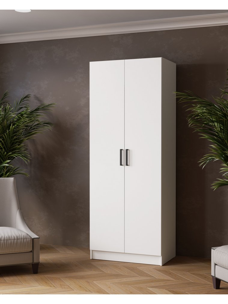 Шкаф Ларс 80 белый ЛДСП