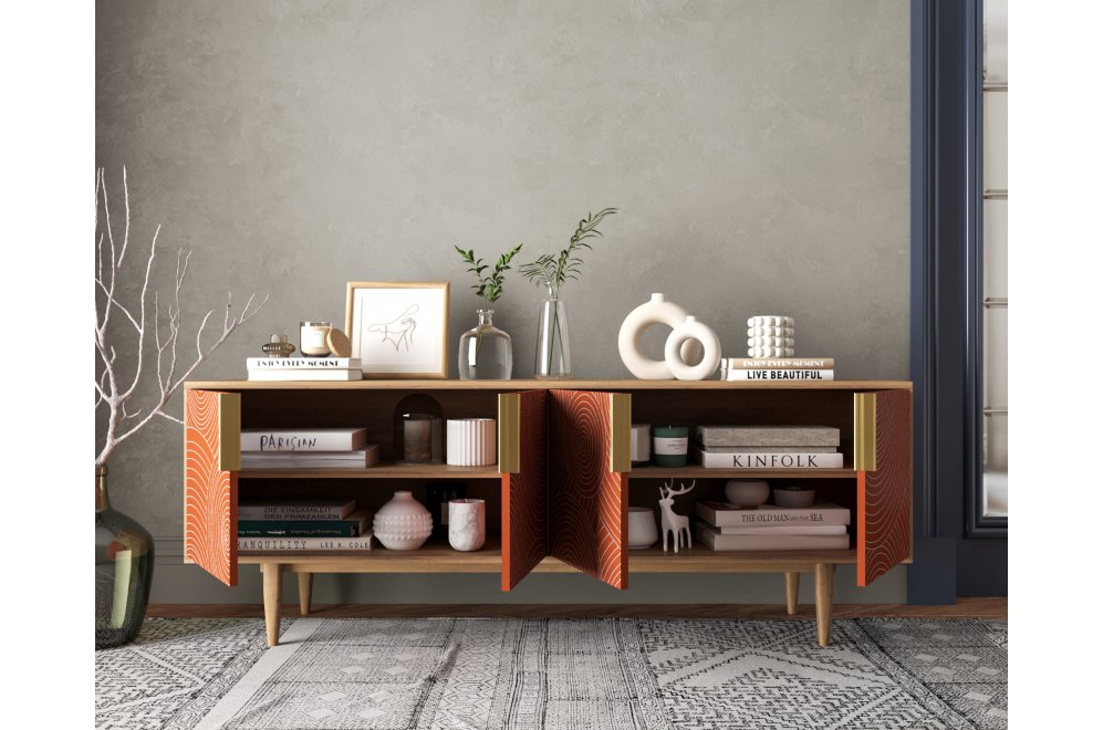 Шкаф Лайн (Line) R21/red красный