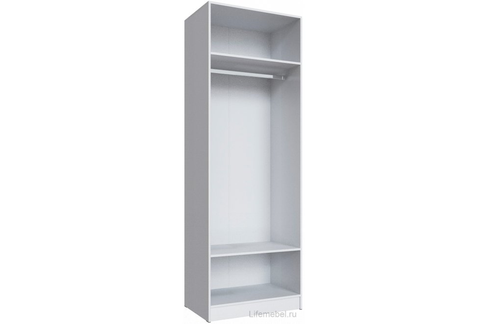 Шкаф 0,8м Мадрид белый / ателье светлое