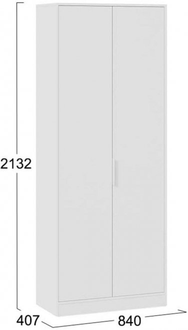 Шкаф Марли Исполнение 2 белый