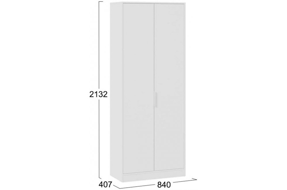 Шкаф Марли Исполнение 2 белый