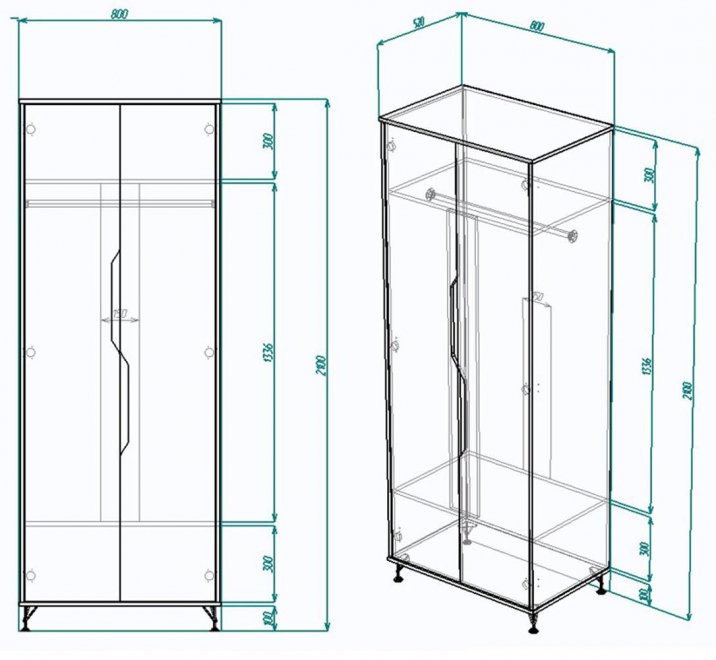 Шкаф МегаKraft 1 правый белый / сосна скания темная