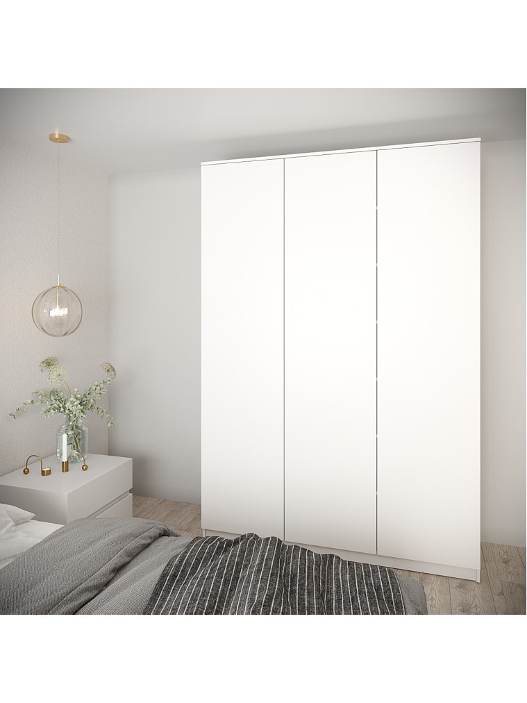 Шкаф Мика 150 белый ЛДСП