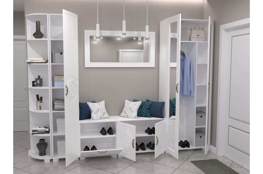 Шкаф Монблан МБ-22К глухой белое дерево