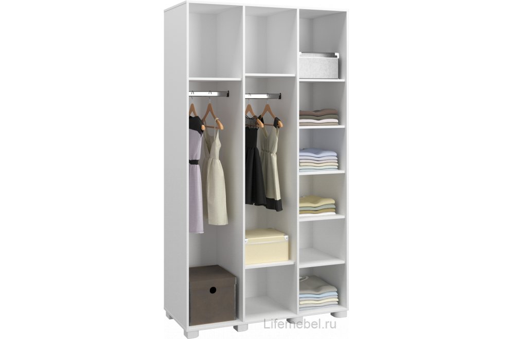 Шкаф Монблан МБ-24К глухой белое дерево