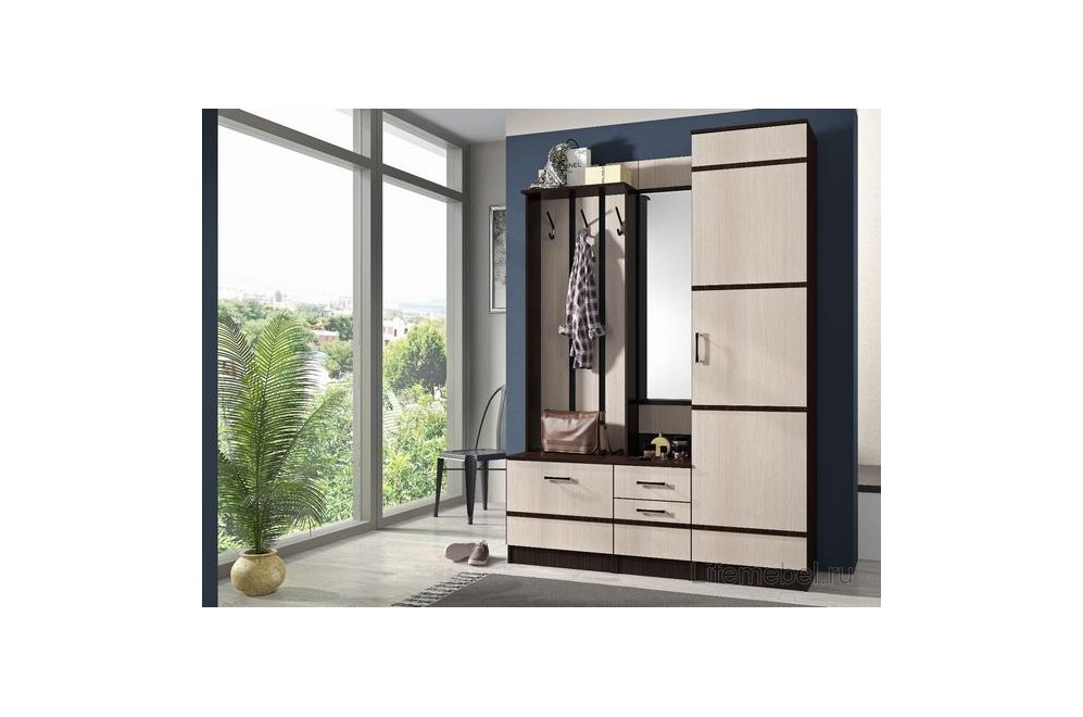 Шкаф однодверный Сакура СП-01 венге / лоредо