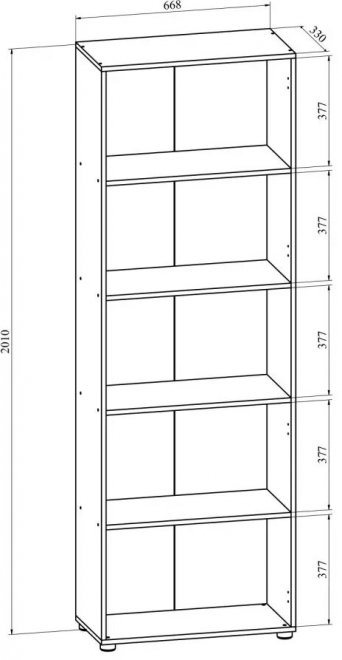 Шкаф ОФ-302К блэквуд сатиновый