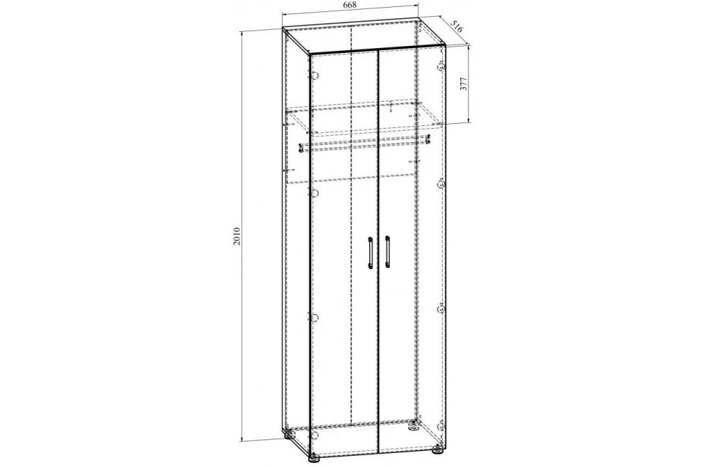 Шкаф ОФ-31К блэквуд сатиновый