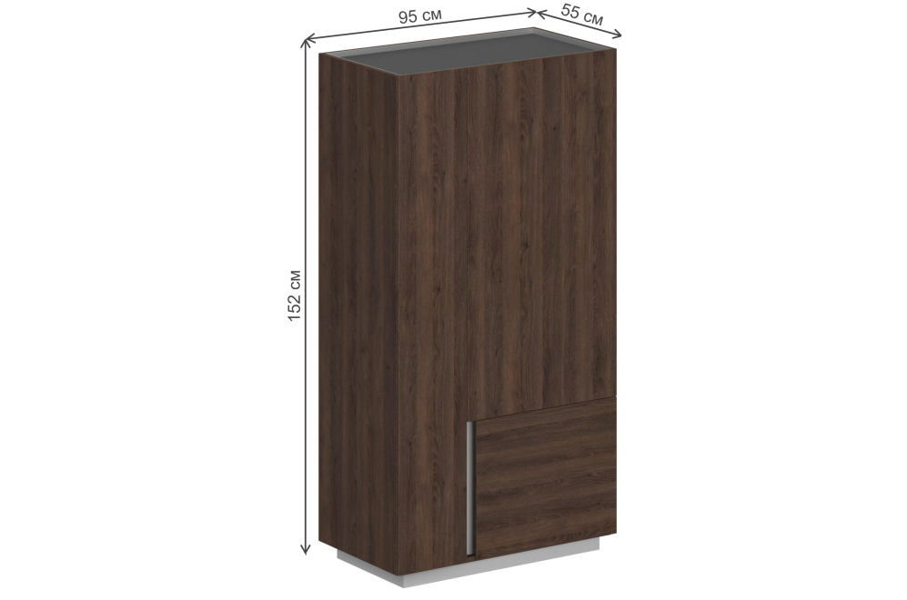 Шкаф OL-20-15 правый дуб табак