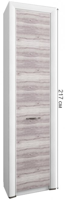 Шкаф Olivia 1DT L дуб анкона