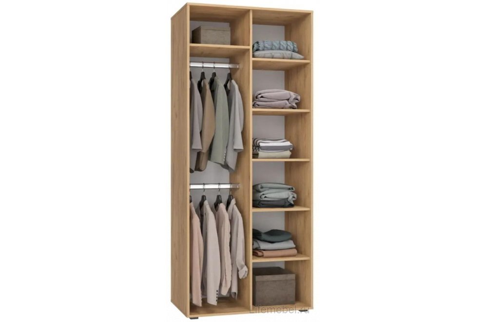 Шкаф Оптима ОП-01 дуб крафт золотой / меренга