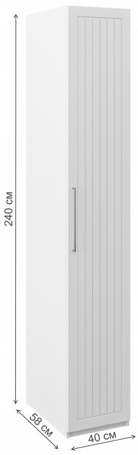 Шкаф Отис МН-039-05 П6 белый / графит