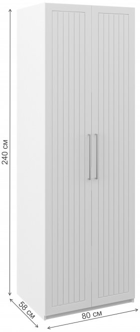 Шкаф Отис МН-039-06 П7 белый / белый