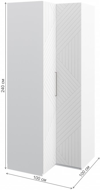 Шкаф Отис МН-039-09 П5 белый / графит