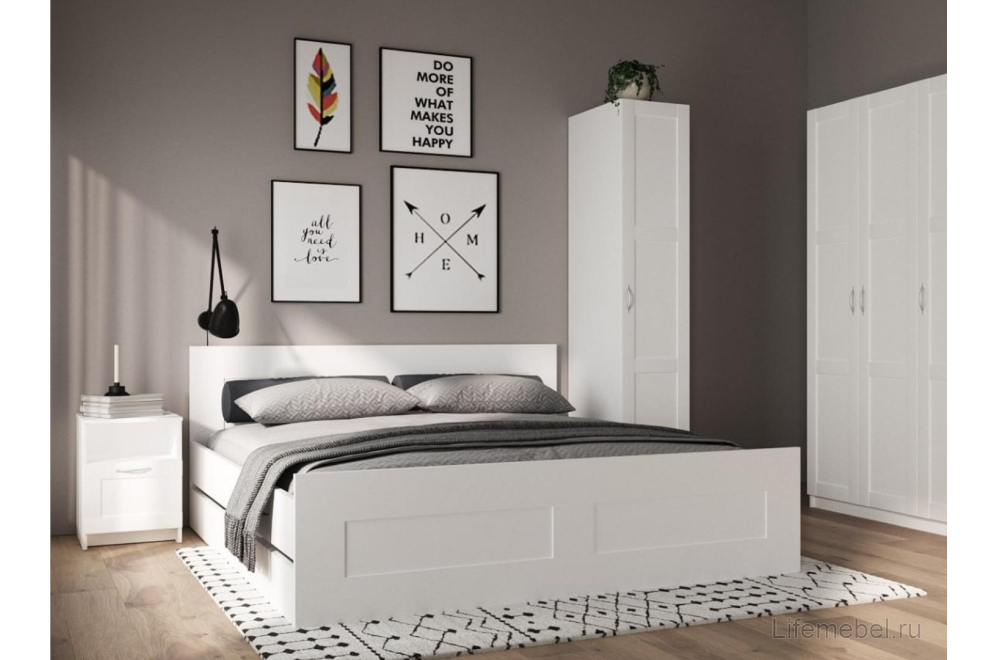 Шкаф Пегас 1 сборная дверь дверь белый