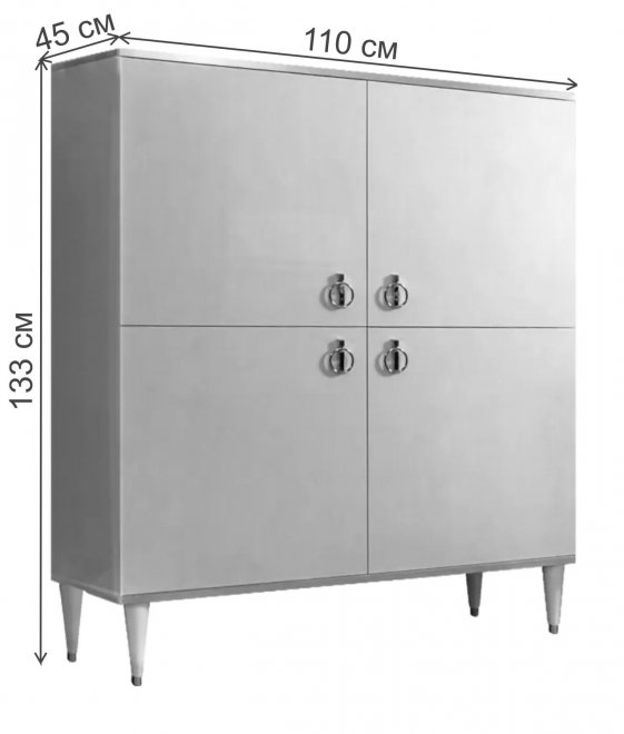 Шкаф Rimini черный / золото