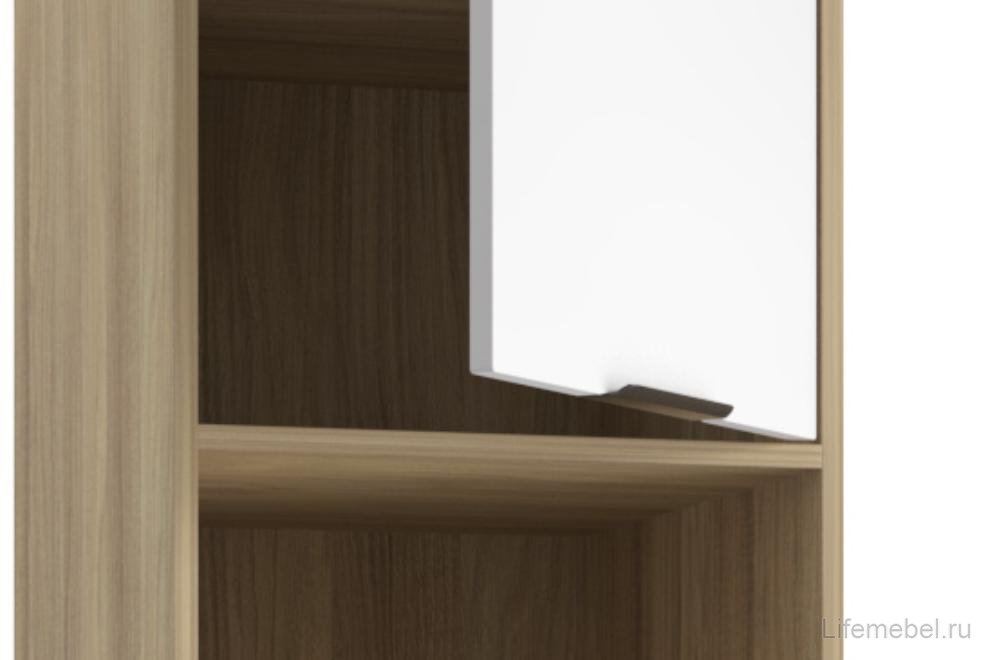 Шкаф-пенал Оптима ОП-03 блэквуд ячменный / меренга