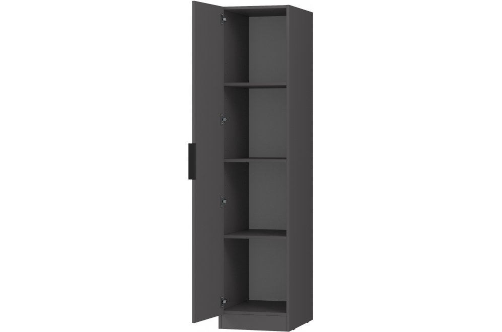 Шкаф-пенал с полками home tower-s 12ШПП.001.1 графит
