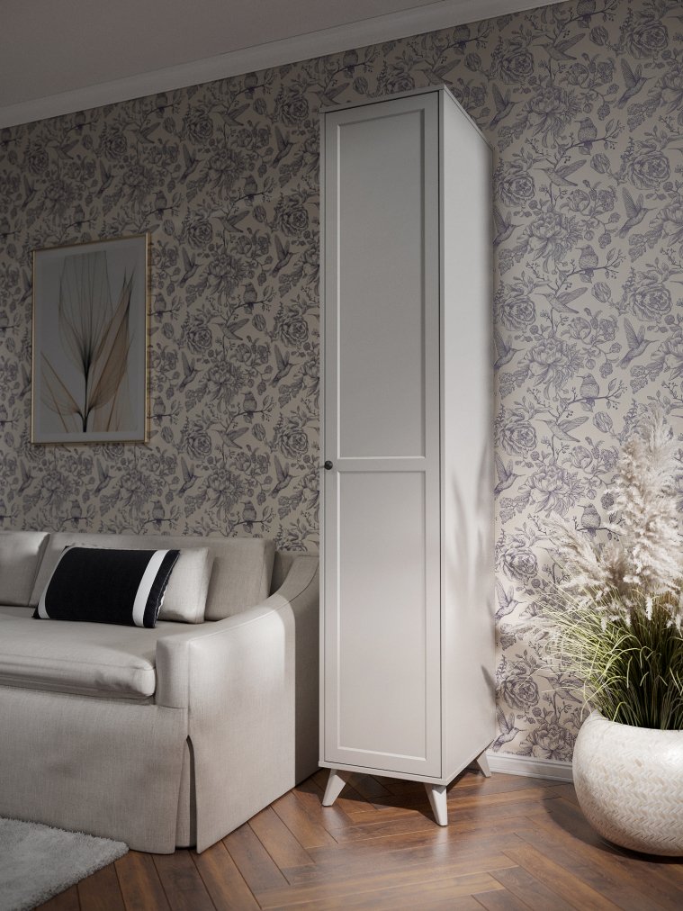 Шкаф-пенал Вильям ВМ-10 кашемир / шарли керамика