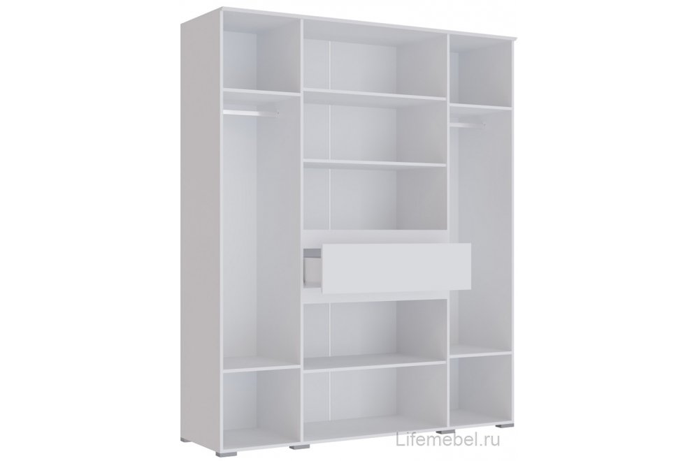 Шкаф Плейона четырехстворчатый белый