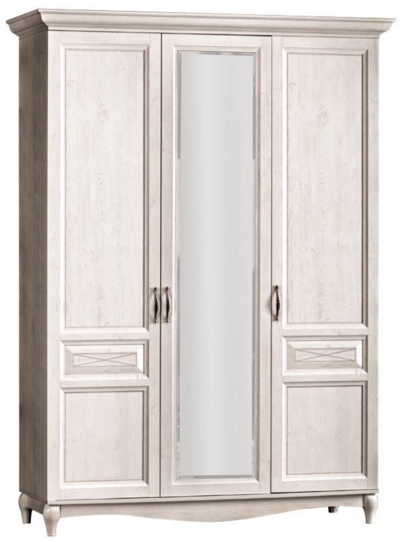 Шкаф Прованс №404 Шкаф 3-дверный сосна белая